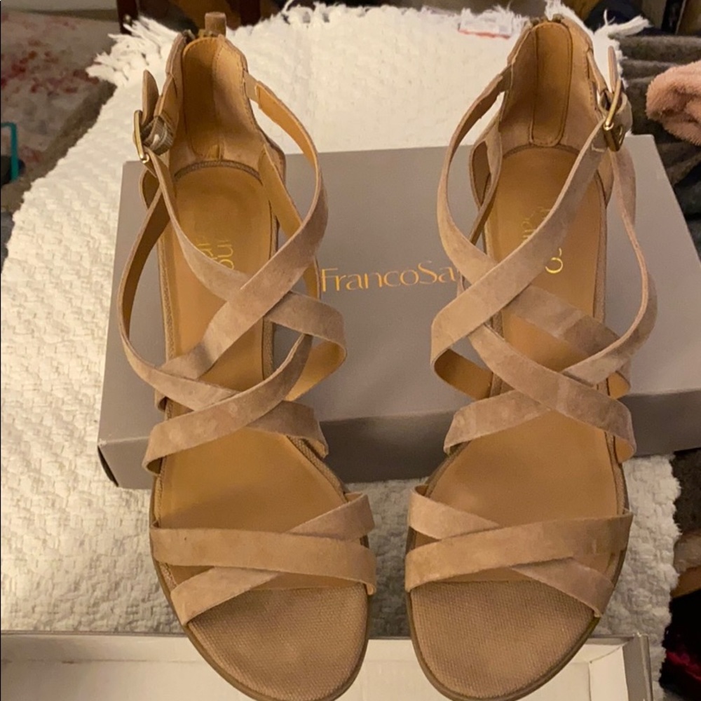 Franco Sargon strappy block heel sandal